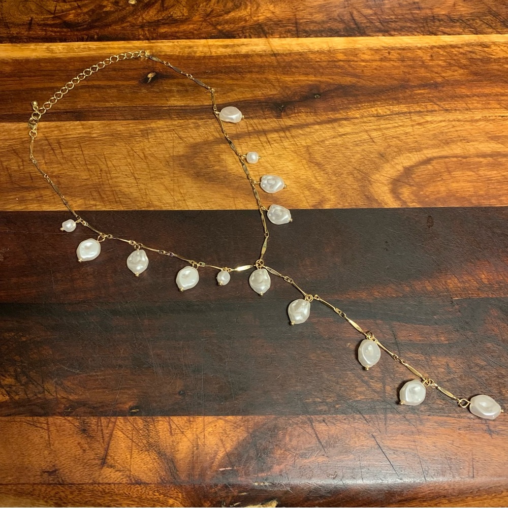 Imitation Pearl Y-Shaped Necklace for Women - Picture 3 of 5